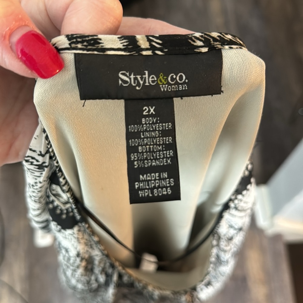 Style & Co blouse size 2X - Picture 6 of 6